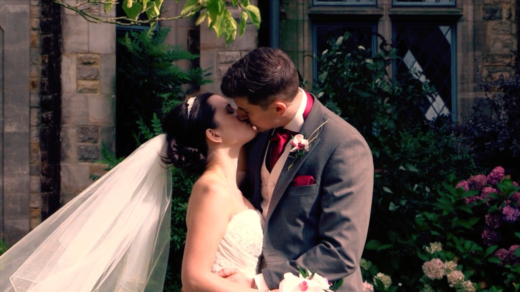 Graham and Sohpie caught kissing at their wedding, Ashdown Park