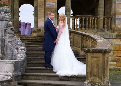 Abi and Ed on the Hever Castle Loggia Steps